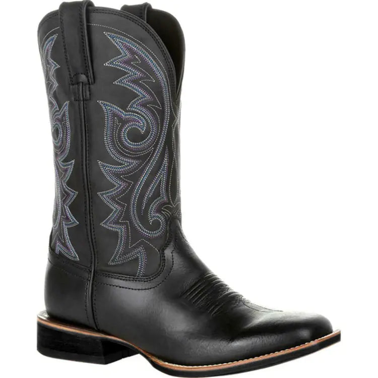 Big Wide Head Western Cowboy Boots JahSonFire