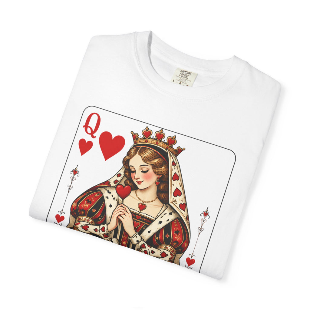 Queen of Hearts Playing Card T-Shirt