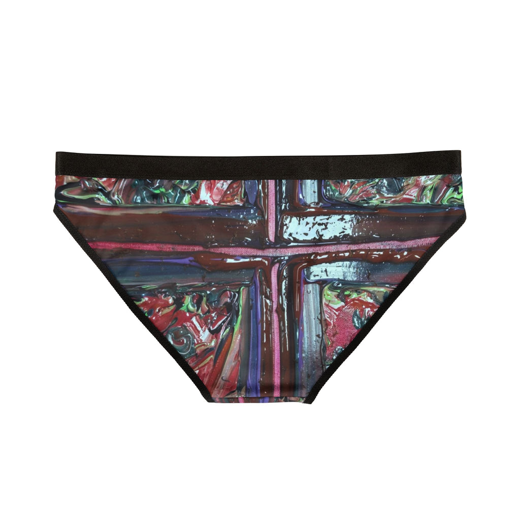 Abstract Stained Glass Bikini Briefs — Women's Printed Underwear