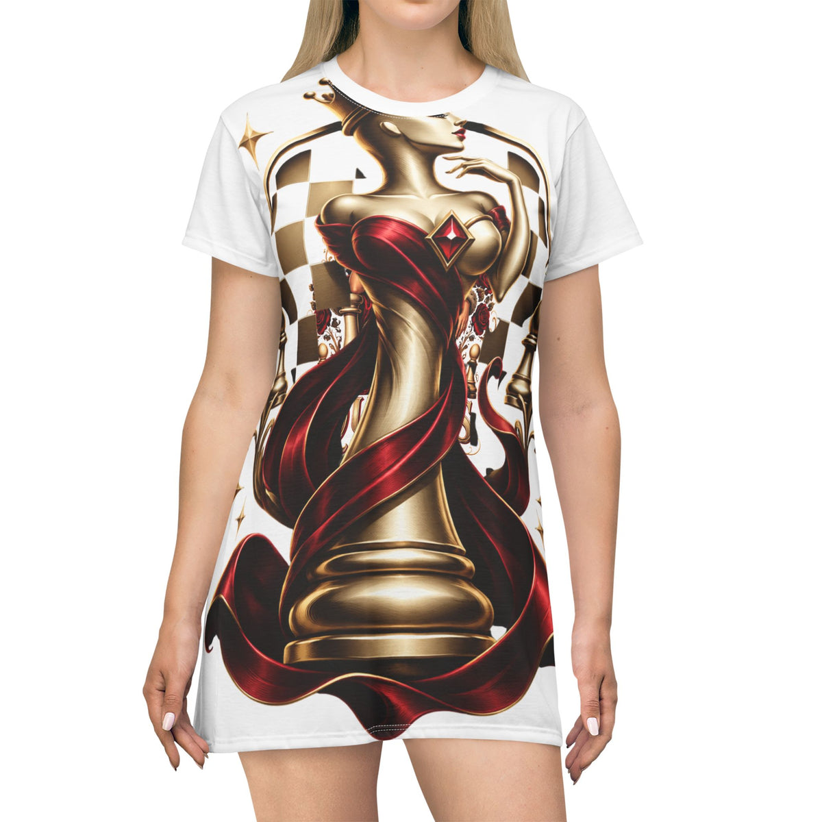 Chess Queen T-Shirt Dress