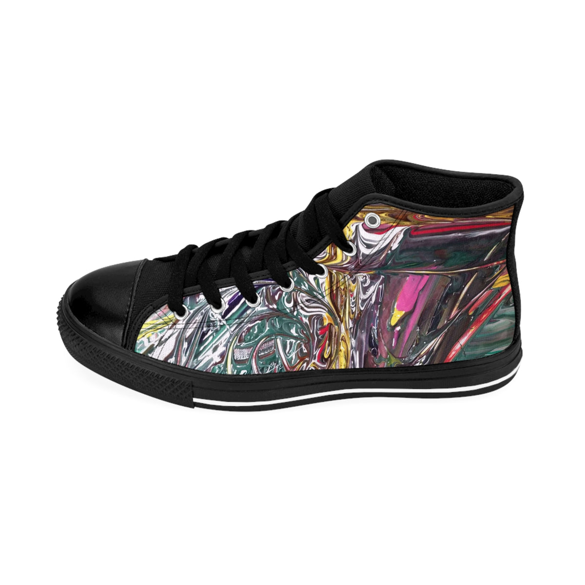 Women's Artistic High-Top Sneakers, Colorful Casual Footwear, Trendy Gift for Creative Souls, Unique Design Sneakers for Every [...]