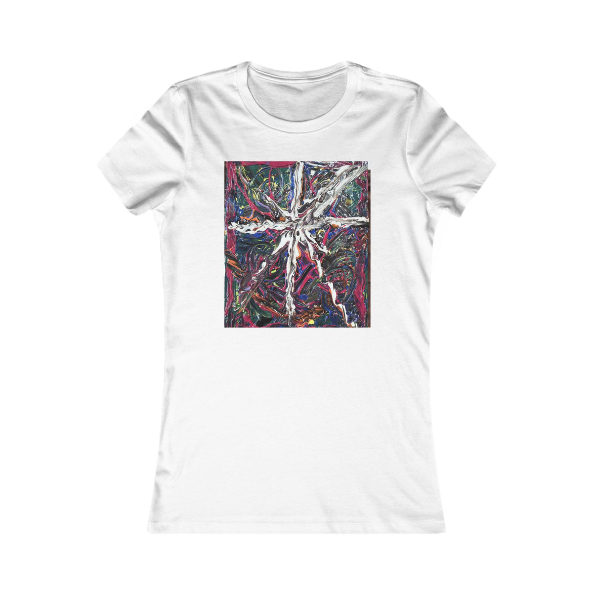 Abstract Starburst Art Tee — Women's Graphic T-Shirt