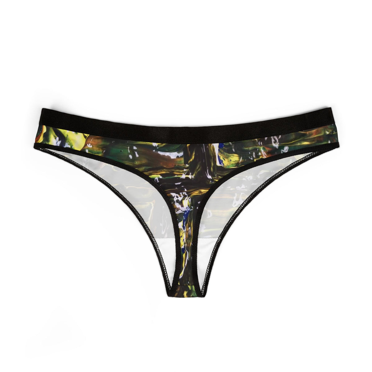 Colorful Women's Thongs - Comfortable Underwear, Fashionable Daily Wear, Gift for Her, Artistic Lingerie, Unique Panties
