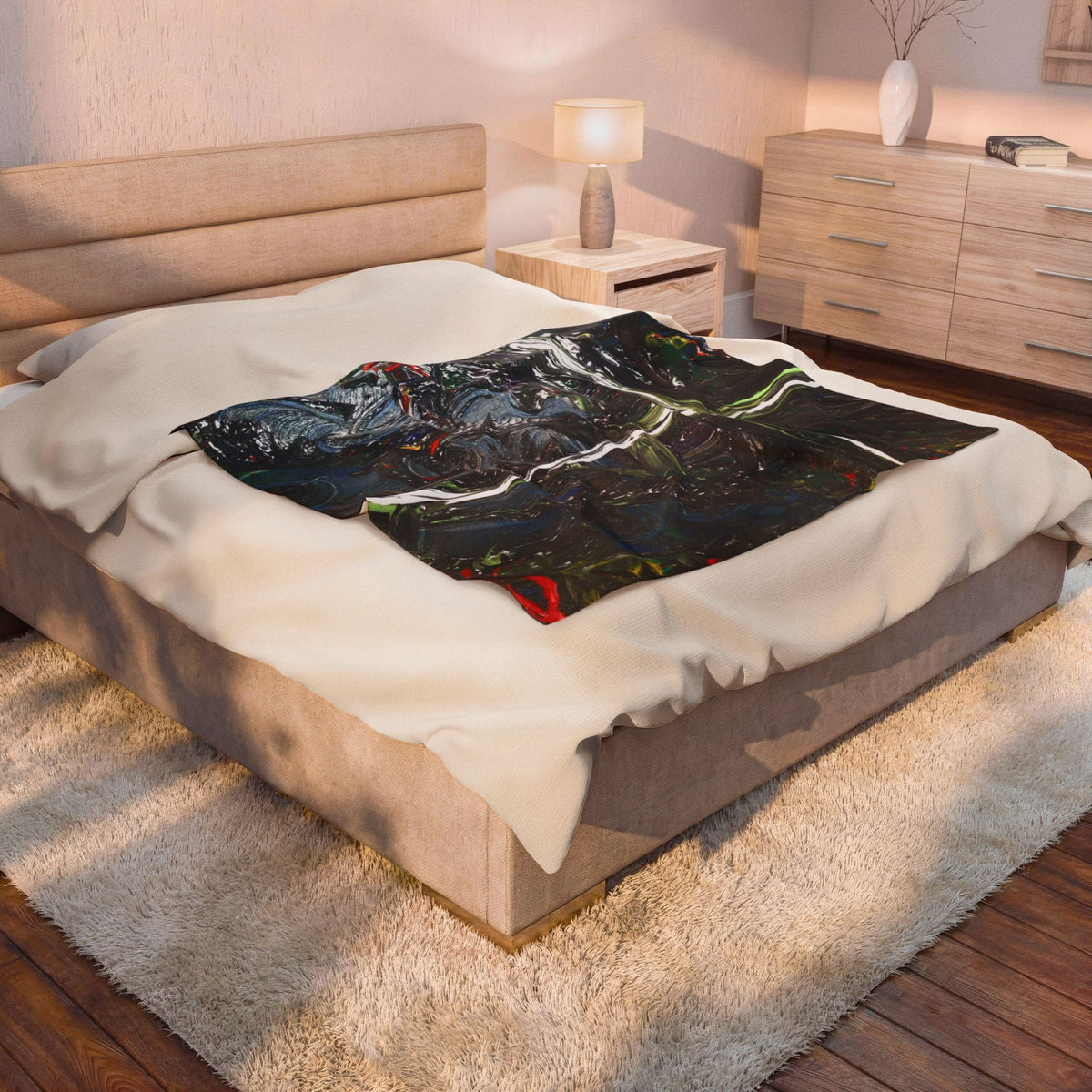 Cozy Velveteen Plush Blanket - Soft Decorative Throw, Home Comfort, Gift for Any Occasion, Lounge Essential, Warm Layer