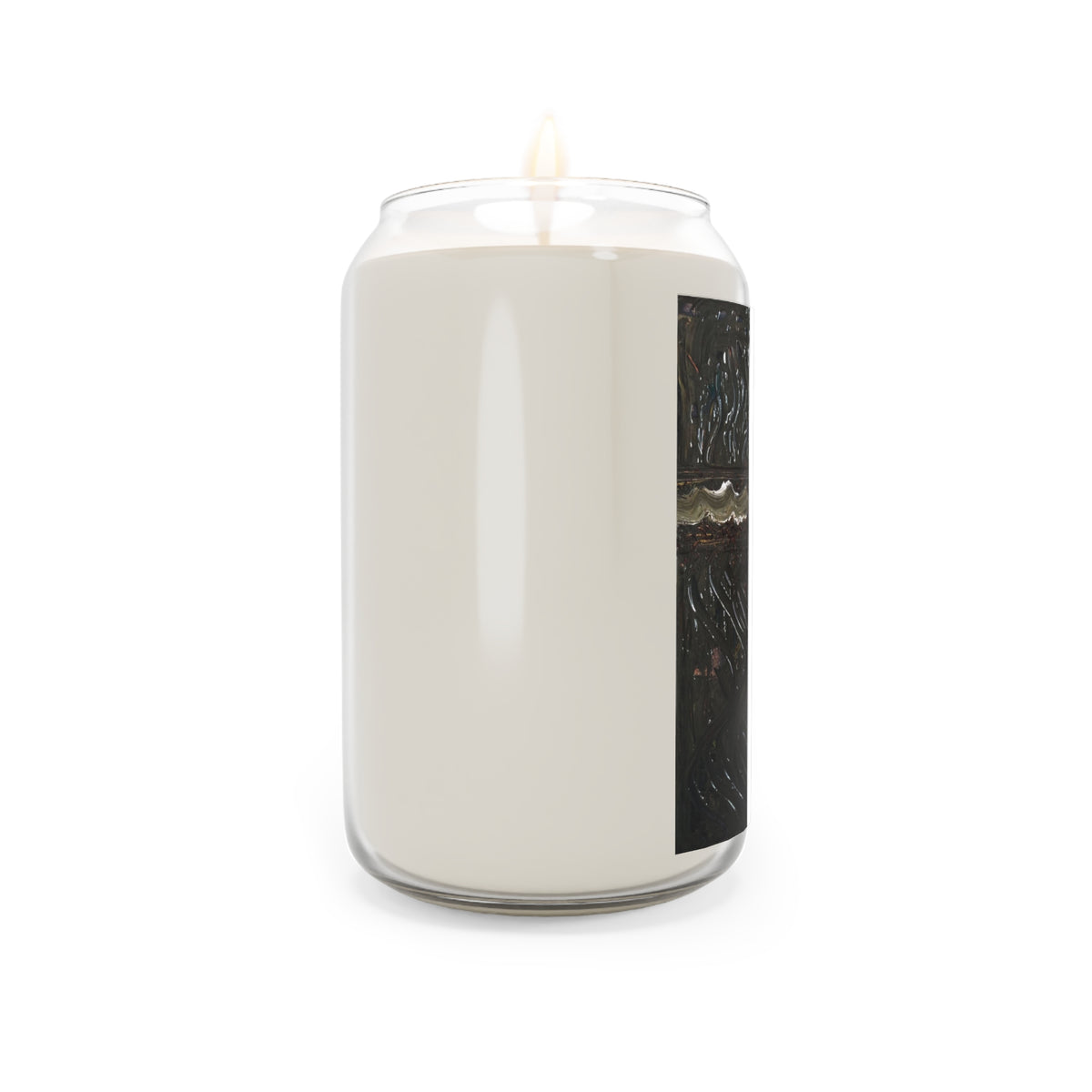 13.75 oz Scented Soy Candle — Earthy Cross Aroma | Rustic Home Fragrance