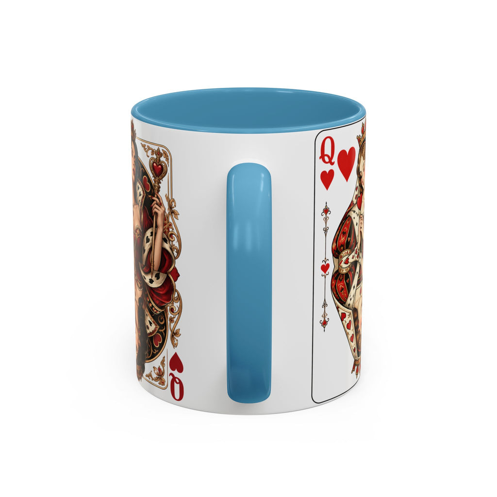 Queen of Hearts Playing Card Coffee Mug