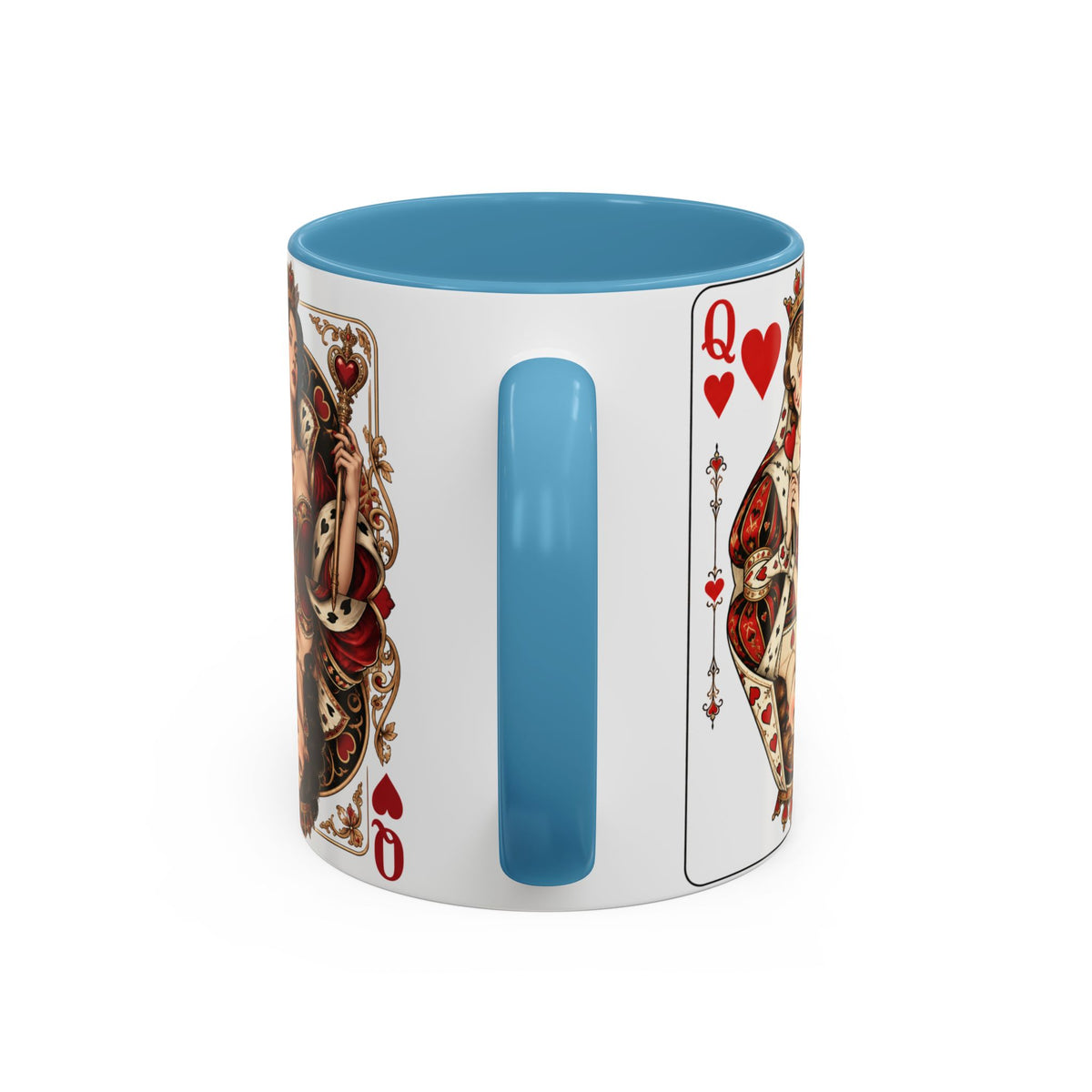 Queen of Hearts Playing Card Coffee Mug