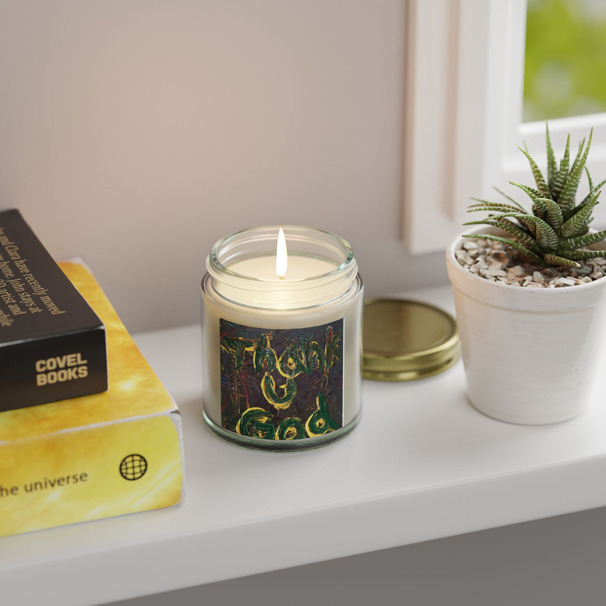 Coconut Apricot Scented Candle — 4oz/9oz Jar (Tropical, Warm & Fruity)