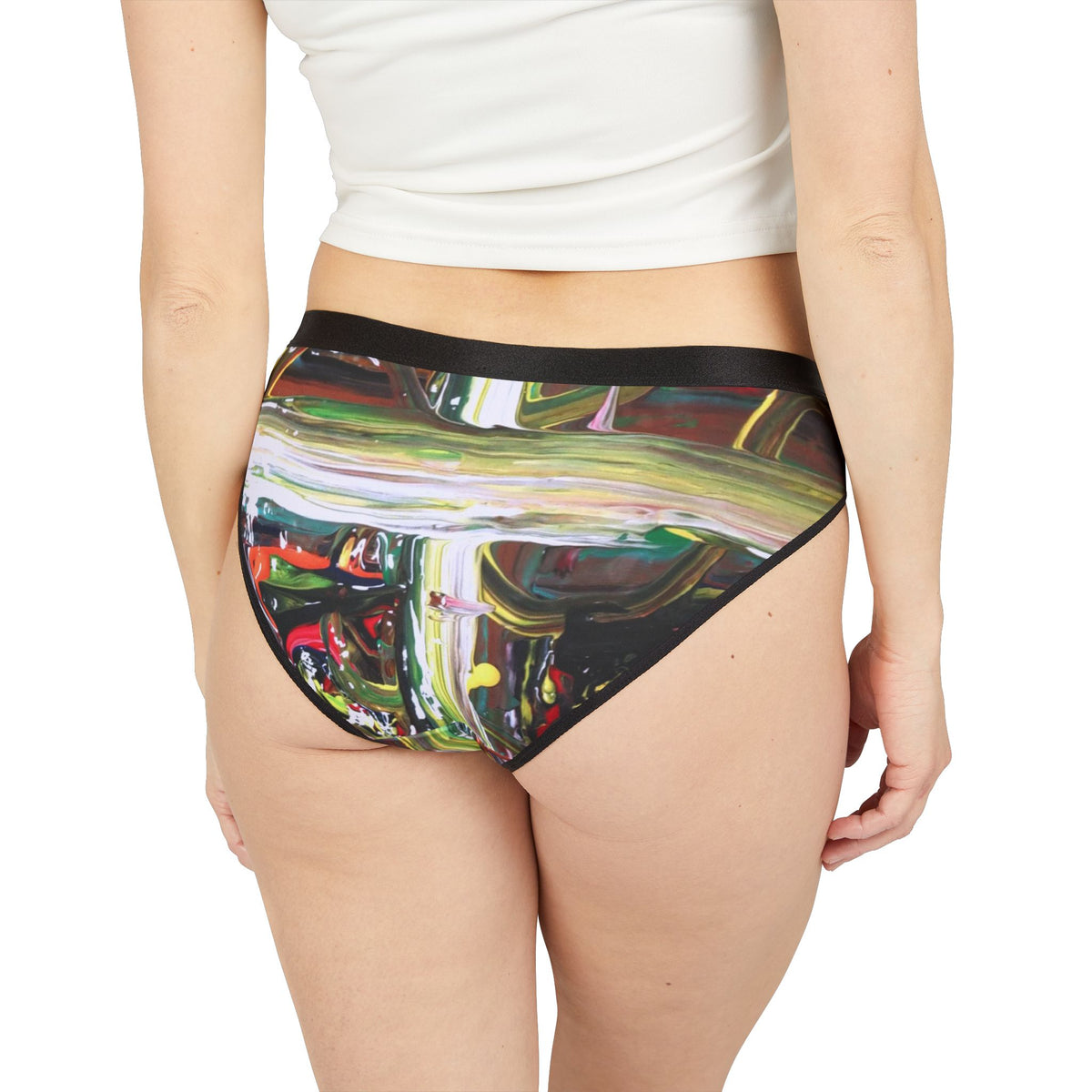 Artistic Women's Underwear, Colorful AOP Panties, Unique Gift for Her, Comfortable Lingerie, Fun Everyday Wear