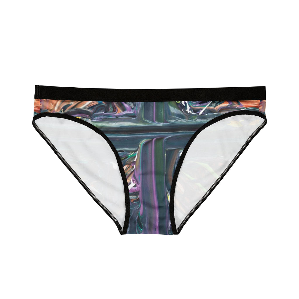 Abstract Iridescent Cross Print Women's Bikini Briefs