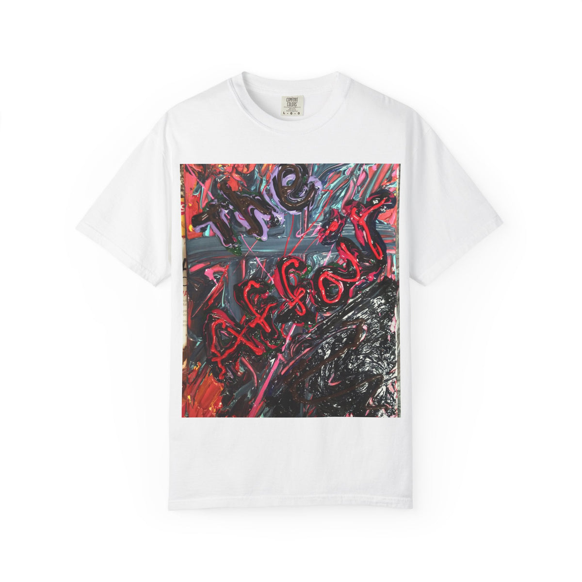 Abstract Graffiti Art T‑Shirt — Bold Red & Black Street Art Design