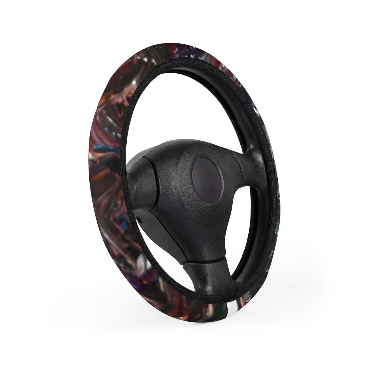 Nebula Night Car Steering Wheel Cover — Cosmic Galaxy Print