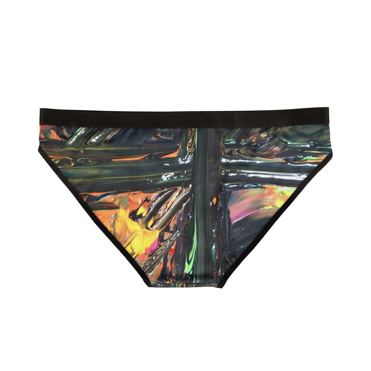Holographic Iridescent Women's Bikini Briefs - Shimmering Abstract Print