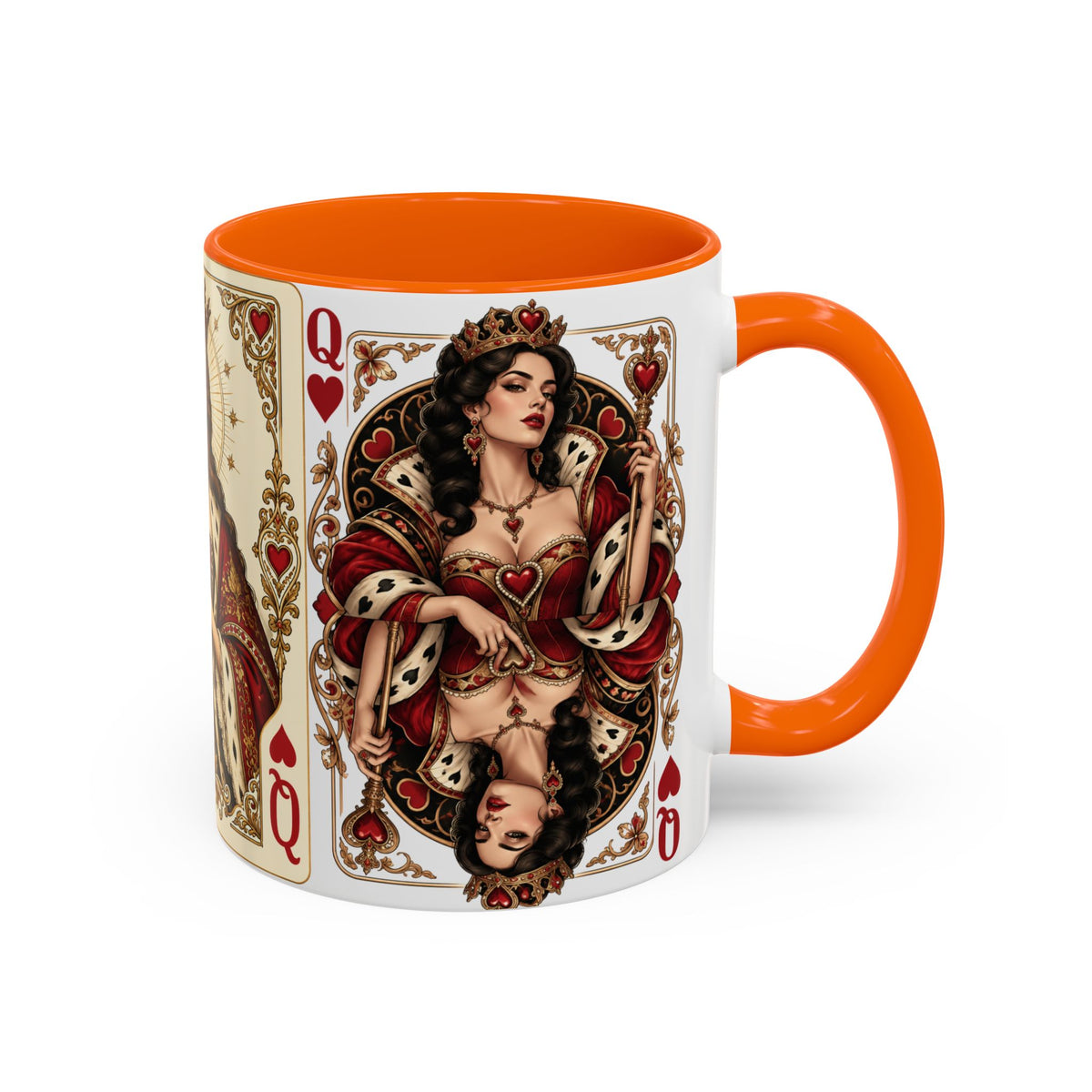 Queen of Hearts Playing Card Coffee Mug