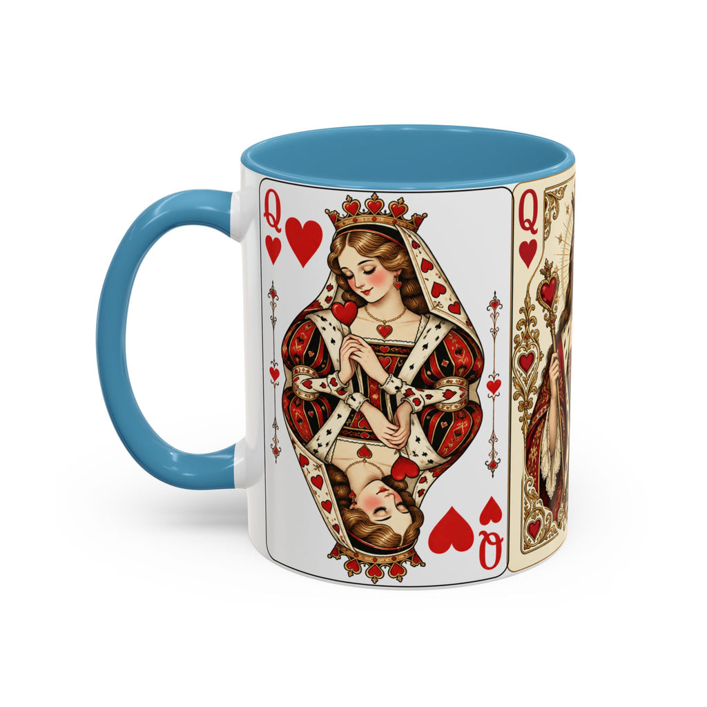 Queen of Hearts Playing Card Coffee Mug