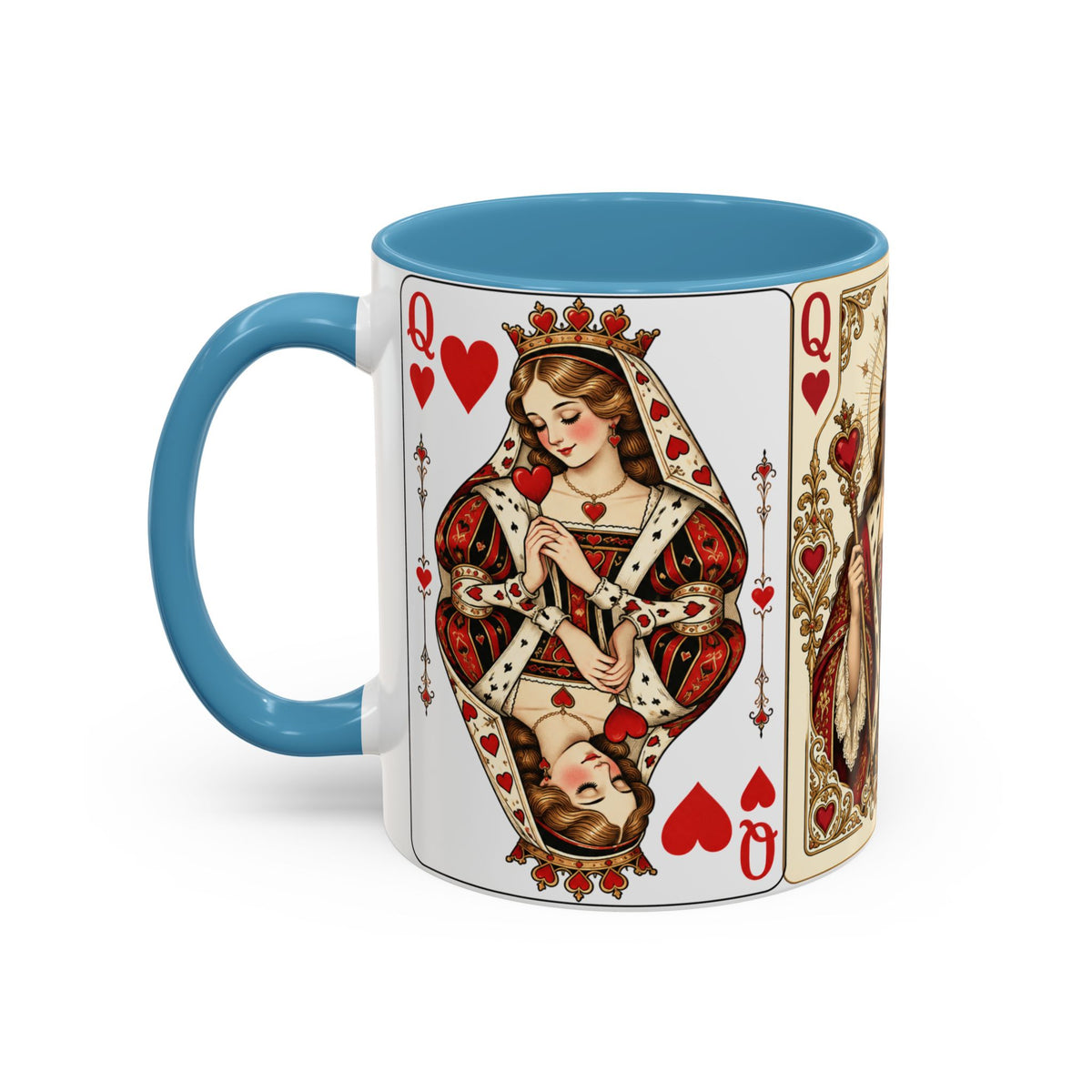 Queen of Hearts Playing Card Coffee Mug