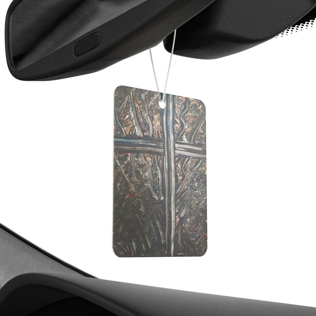 Car Air Freshener — Rustic Iron Cross Design Scented Ornament