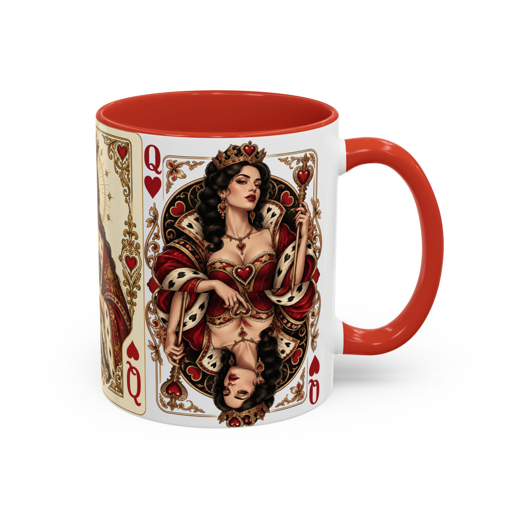 Queen of Hearts Playing Card Coffee Mug
