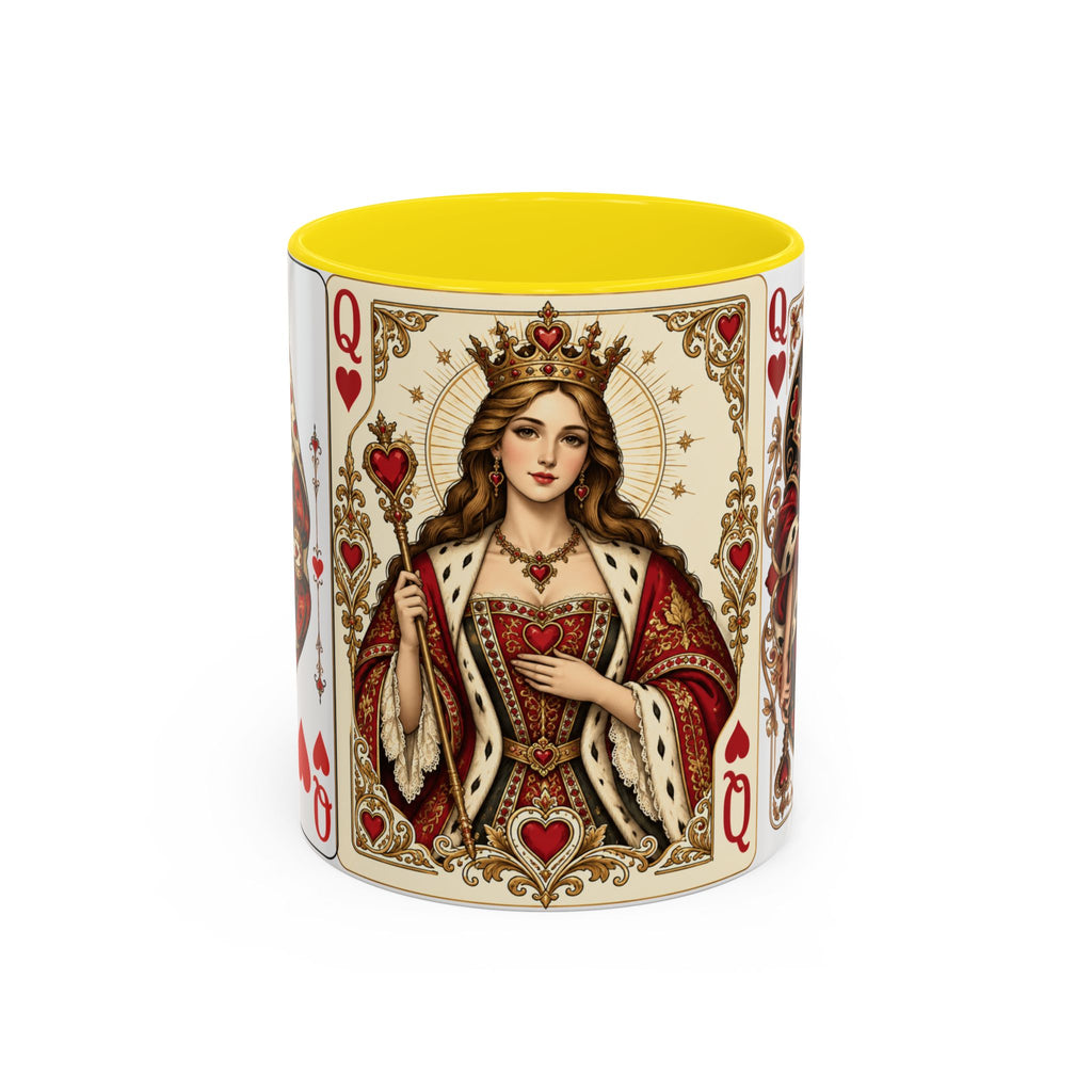 Queen of Hearts Playing Card Coffee Mug