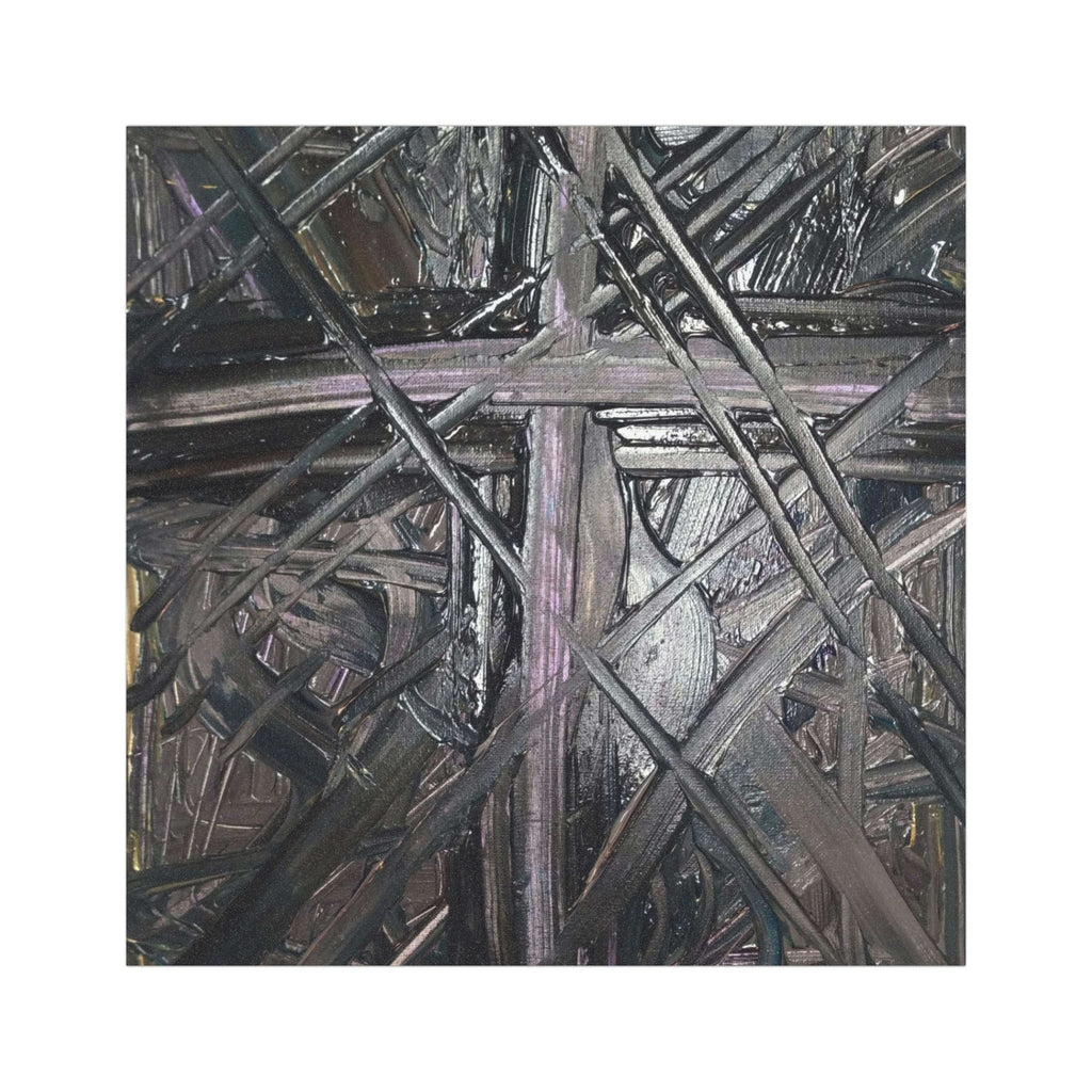 Abstract Dark Wood Grain Car Magnet