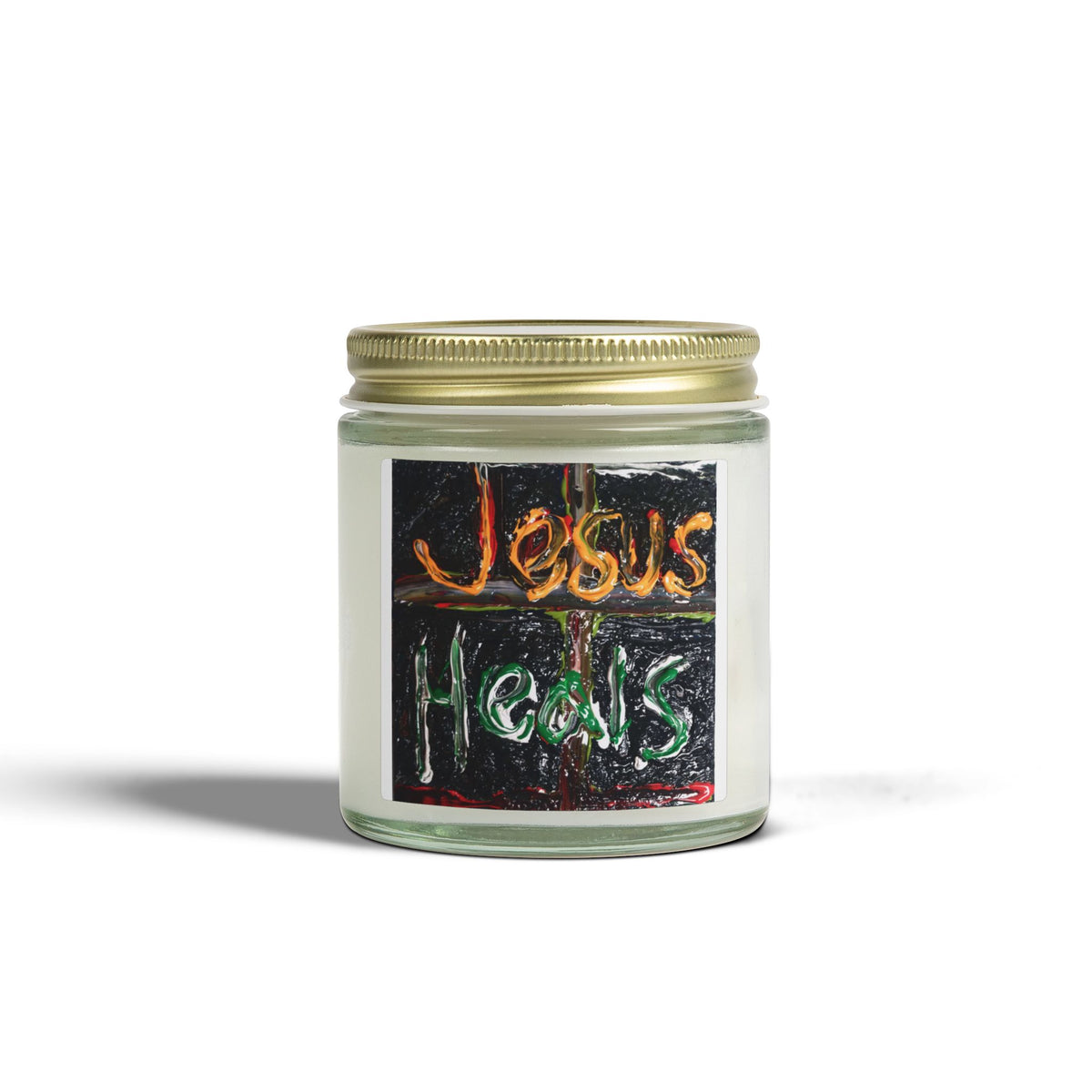 Jesus Heals Scented Candle — Coconut Apricot Wax (4oz & 9oz)