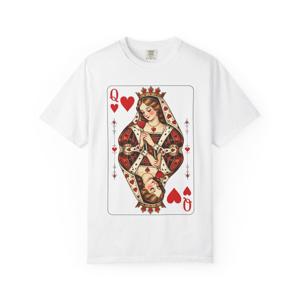 Queen of Hearts Playing Card T-Shirt