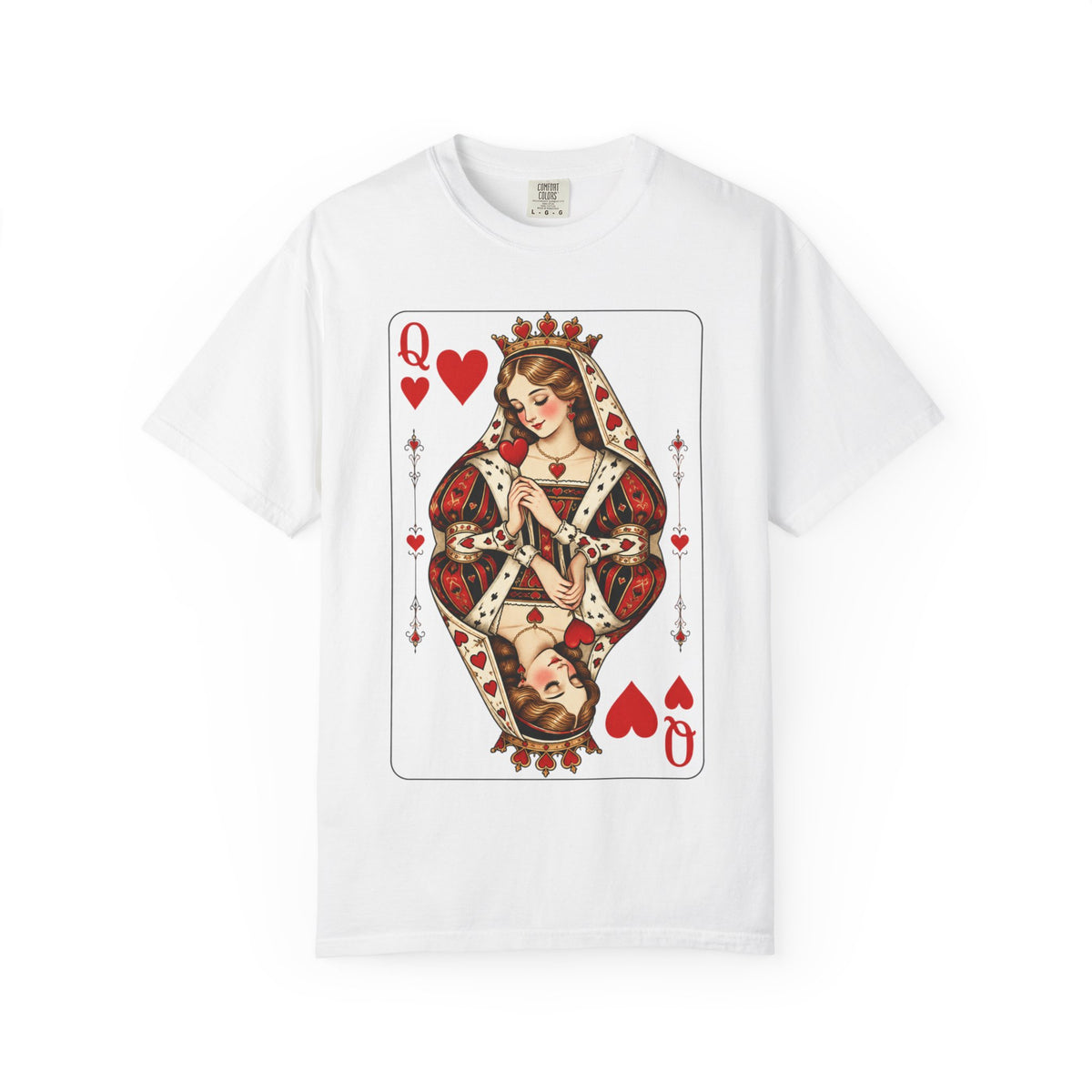 Queen of Hearts Playing Card T-Shirt