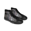 High-Top Sneakers — Abstract Twisted Wood Pattern