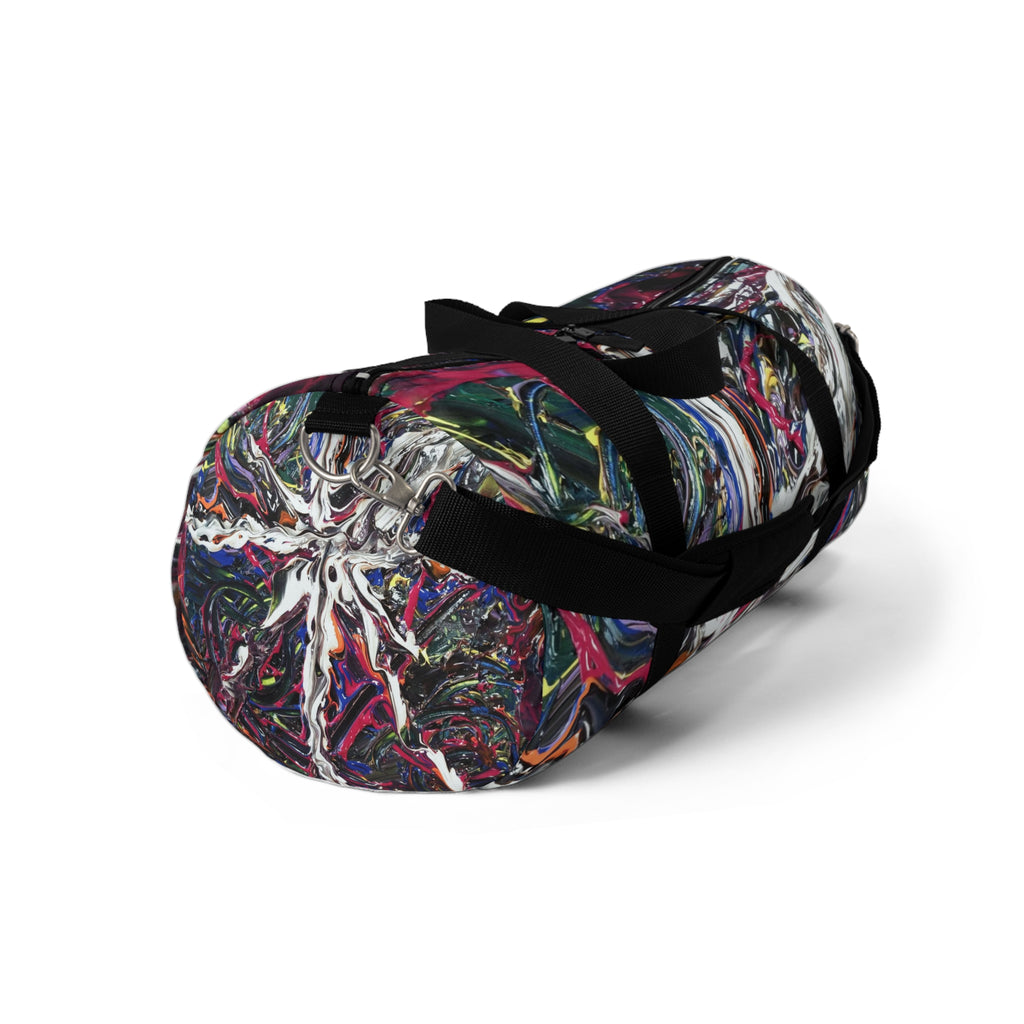 Abstract Color Swirl Duffel Bag - Artistic Travel & Gym Weekender