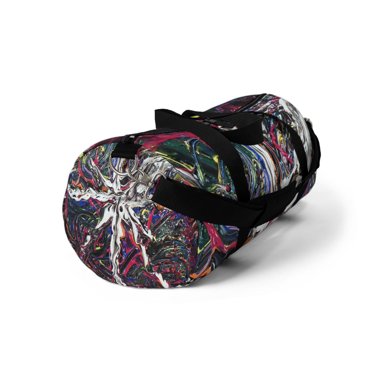 Abstract Color Swirl Duffel Bag - Artistic Travel & Gym Weekender