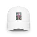 Abstract Pink Cross Embroidered Baseball Cap