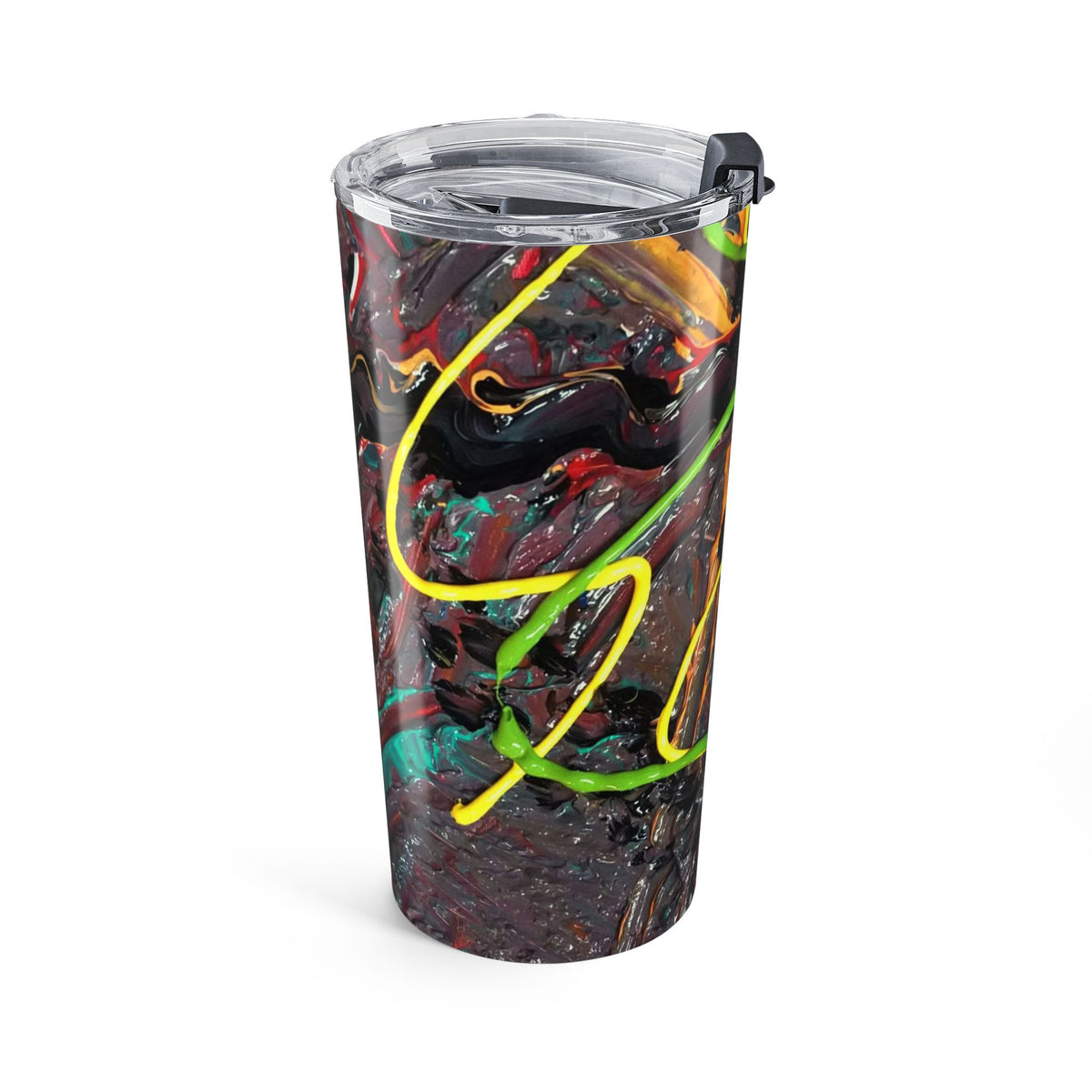 20oz Abstract Neon Swirl Tumbler