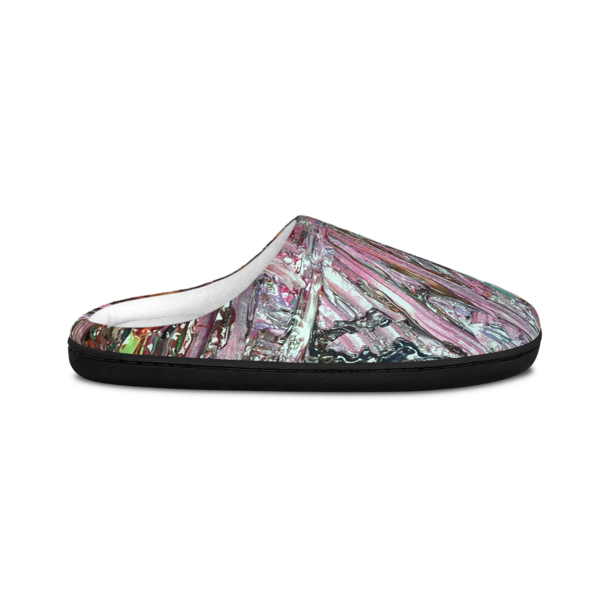 Cozy Artistic Women's Indoor Slippers, Lounge Footwear, Home Relaxation Gifts, Unique Textile Design, Birthday Present, Housewarming Gift