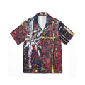 Abstract Starburst Hawaiian Camp Shirt — Bold Multicolor AOP