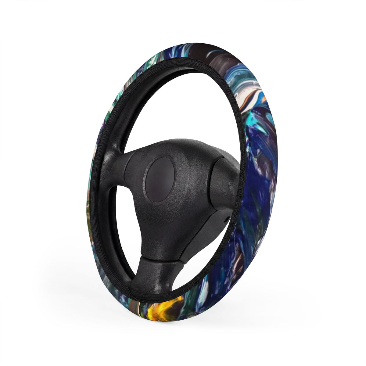 Abalone Shell Pattern Steering Wheel Cover — Iridescent Auto Grip