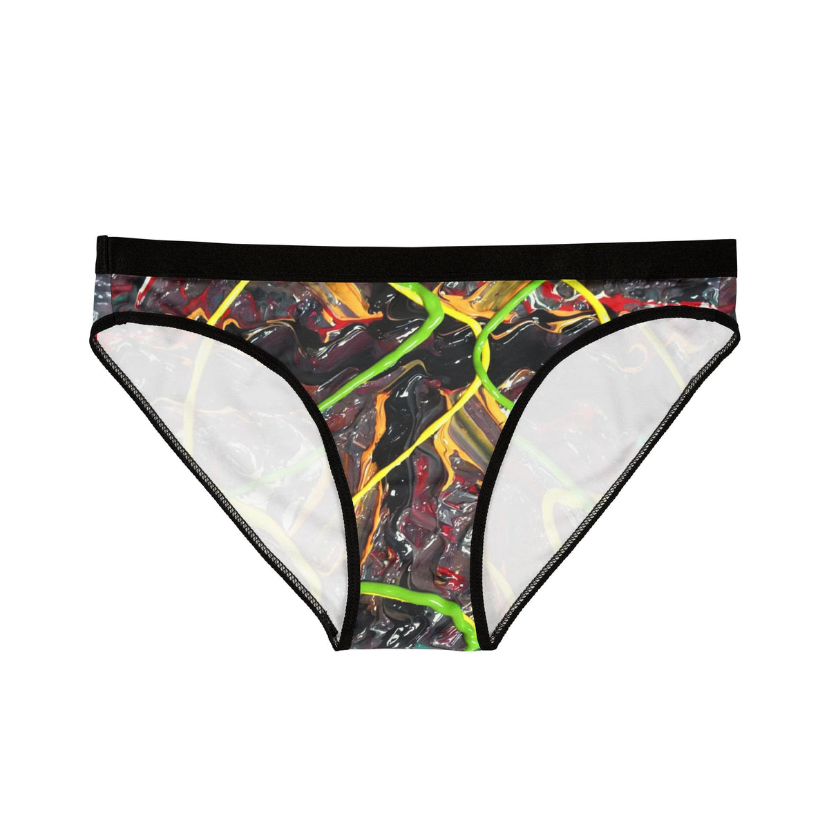 Abstract Neon Swirl Women's Bikini Briefs