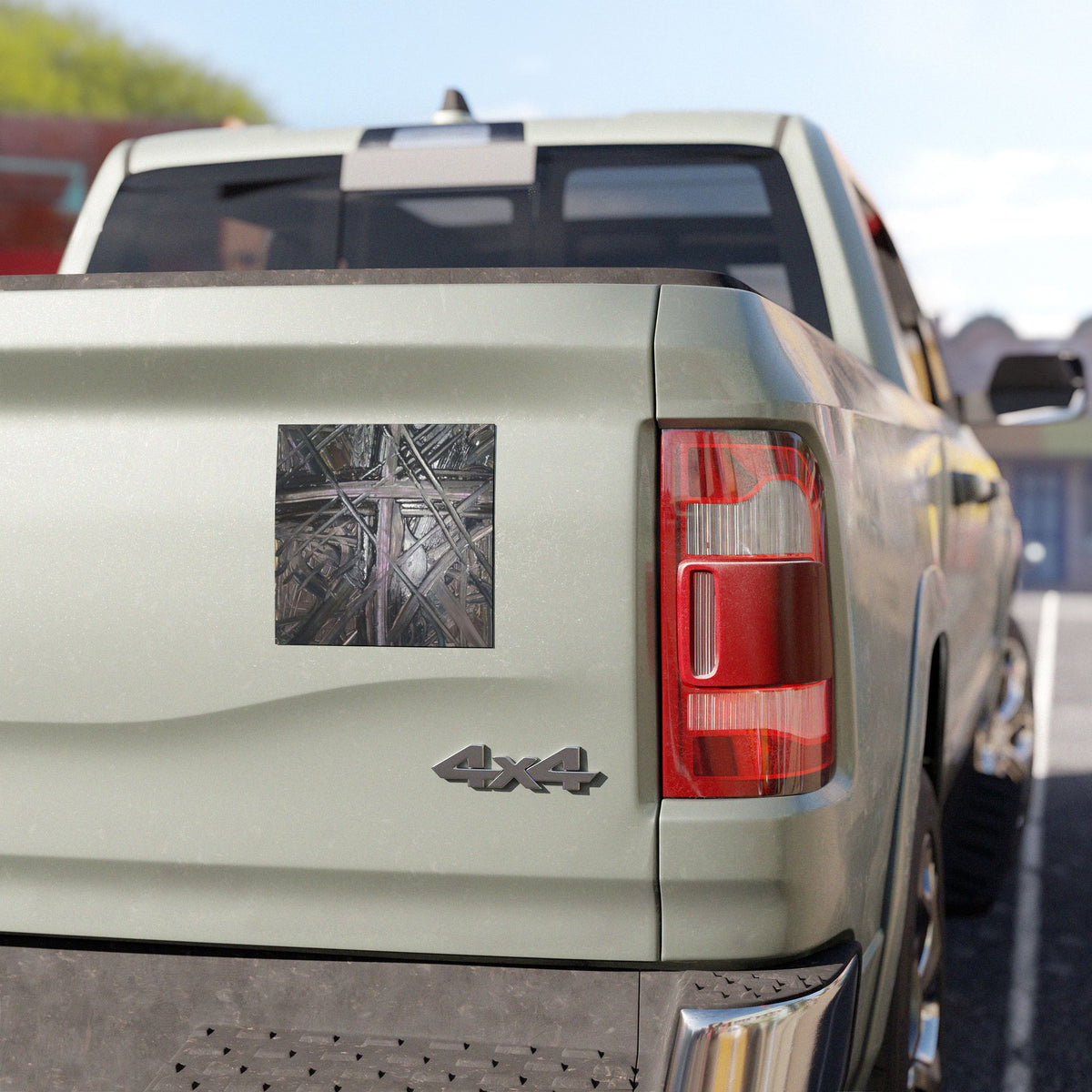 Abstract Dark Wood Grain Car Magnet