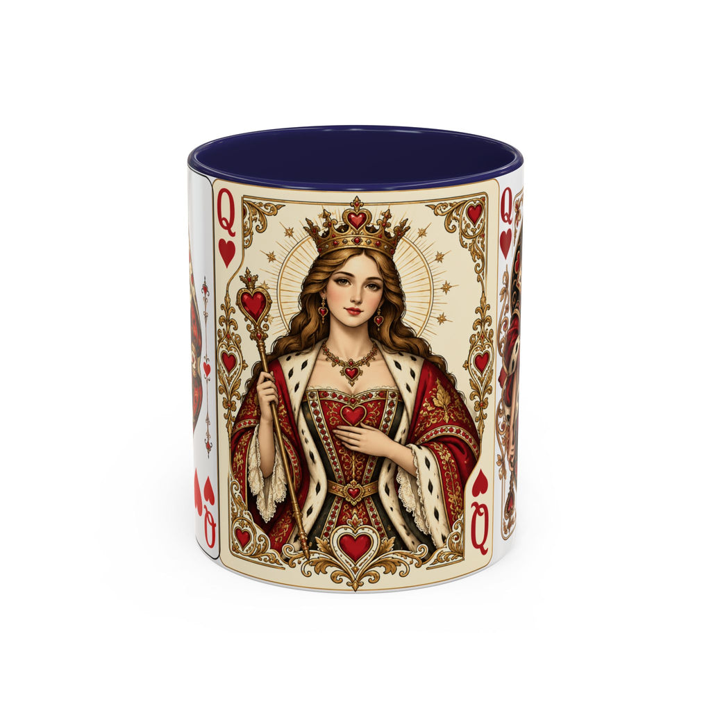 Queen of Hearts Playing Card Coffee Mug