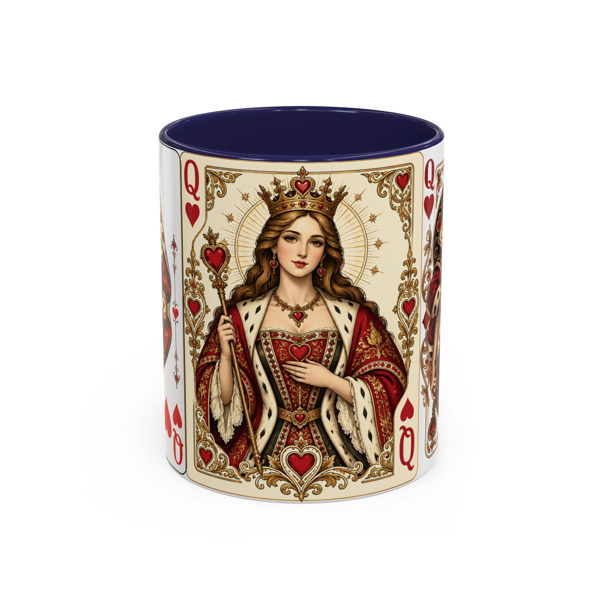 Queen of Hearts Playing Card Coffee Mug
