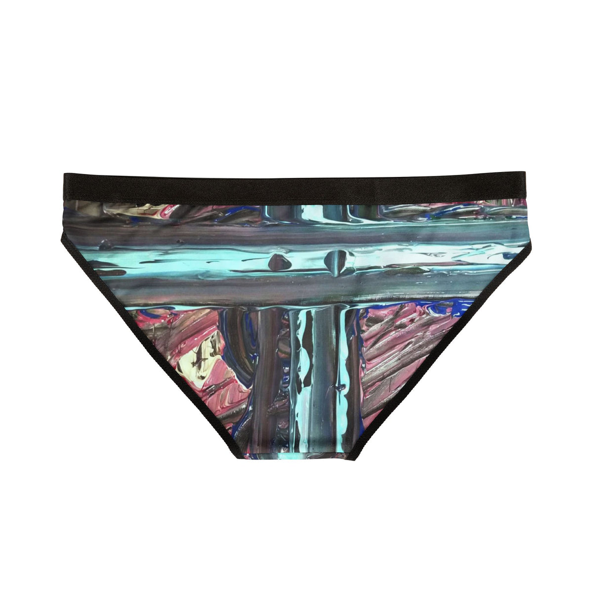Holographic Metallic Stripe Women's Bikini Briefs