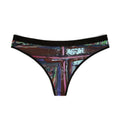 Iridescent Tile Print Women's Thong — Sexy Abstract Pattern Panty