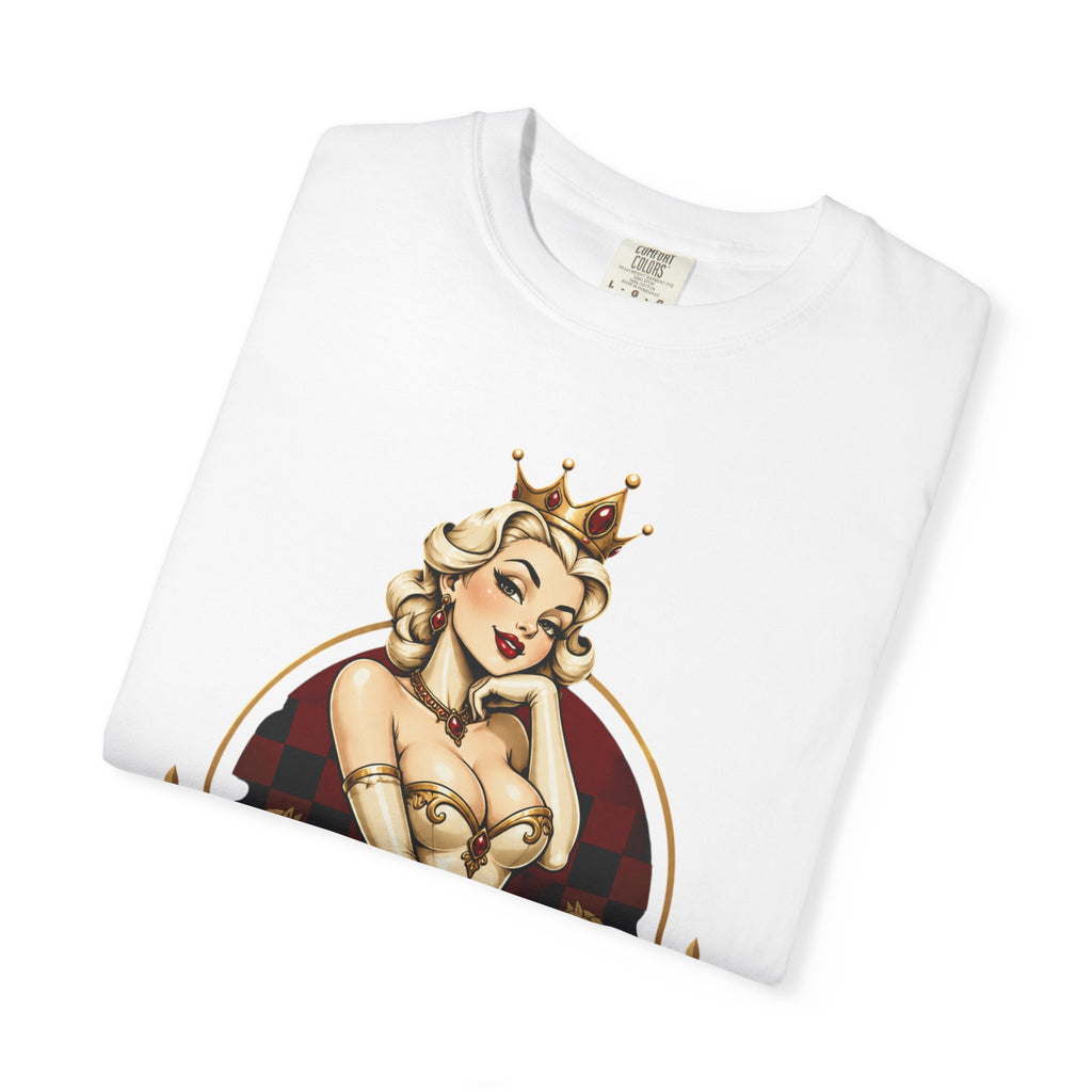 Regal Pin-Up Queen Chess Piece T-Shirt