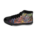 Abstract Swirl High-Top Sneakers — Women's Artistic Pattern Canvas Shoes Printify