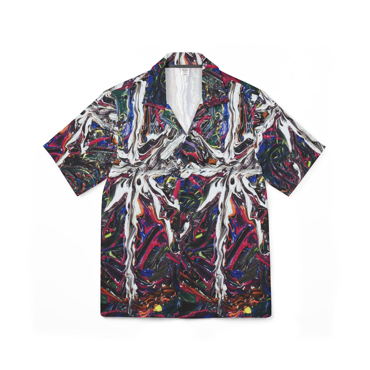 Abstract Swirl Hawaiian Shirt - Men’s All-Over Print Camp Shirt
