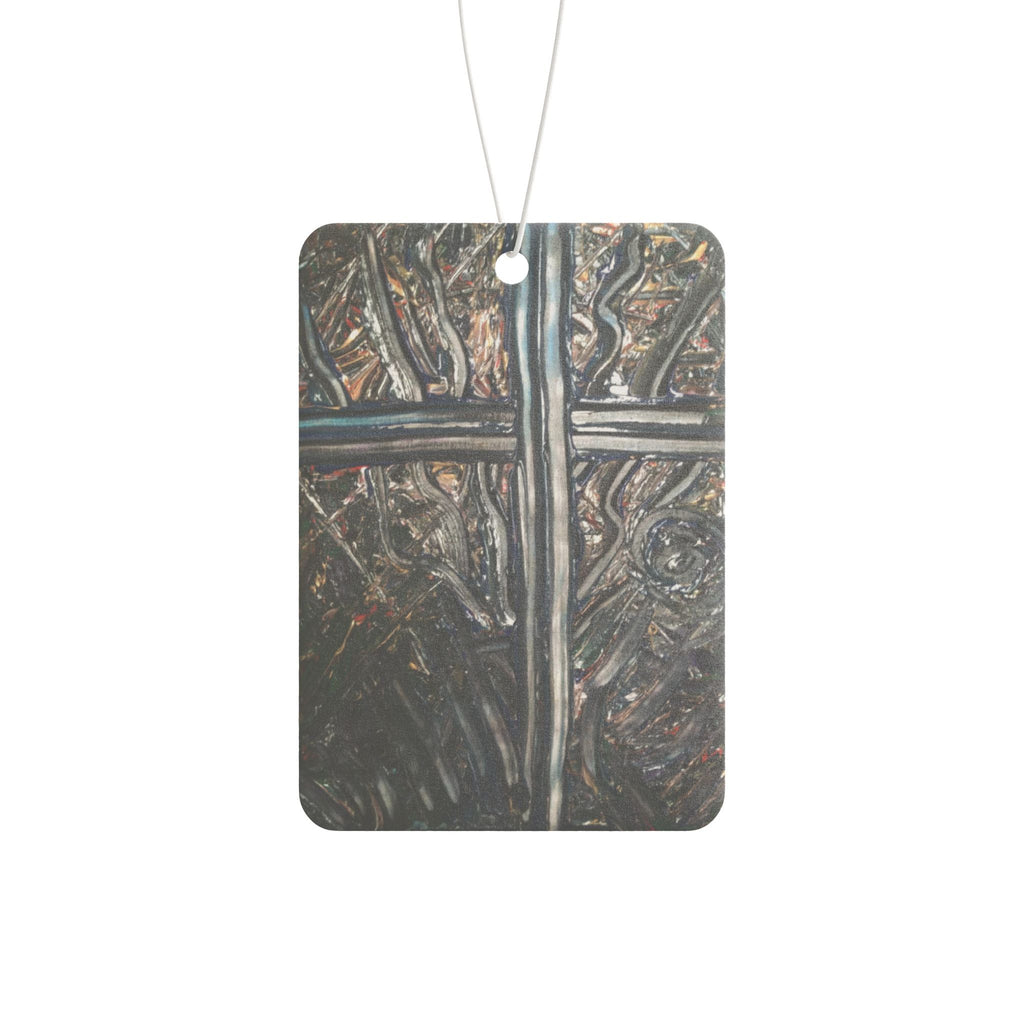 Car Air Freshener — Rustic Iron Cross Design Scented Ornament