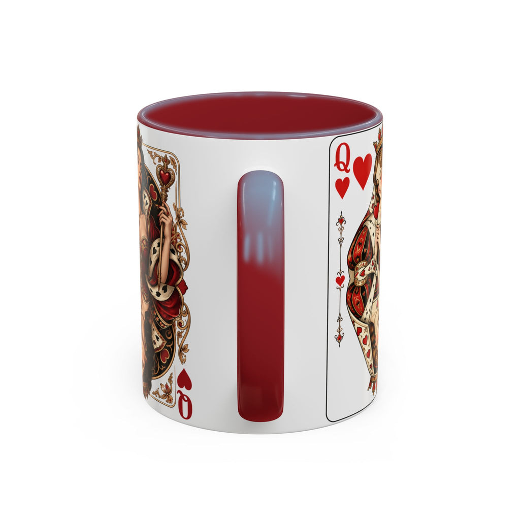Queen of Hearts Playing Card Coffee Mug