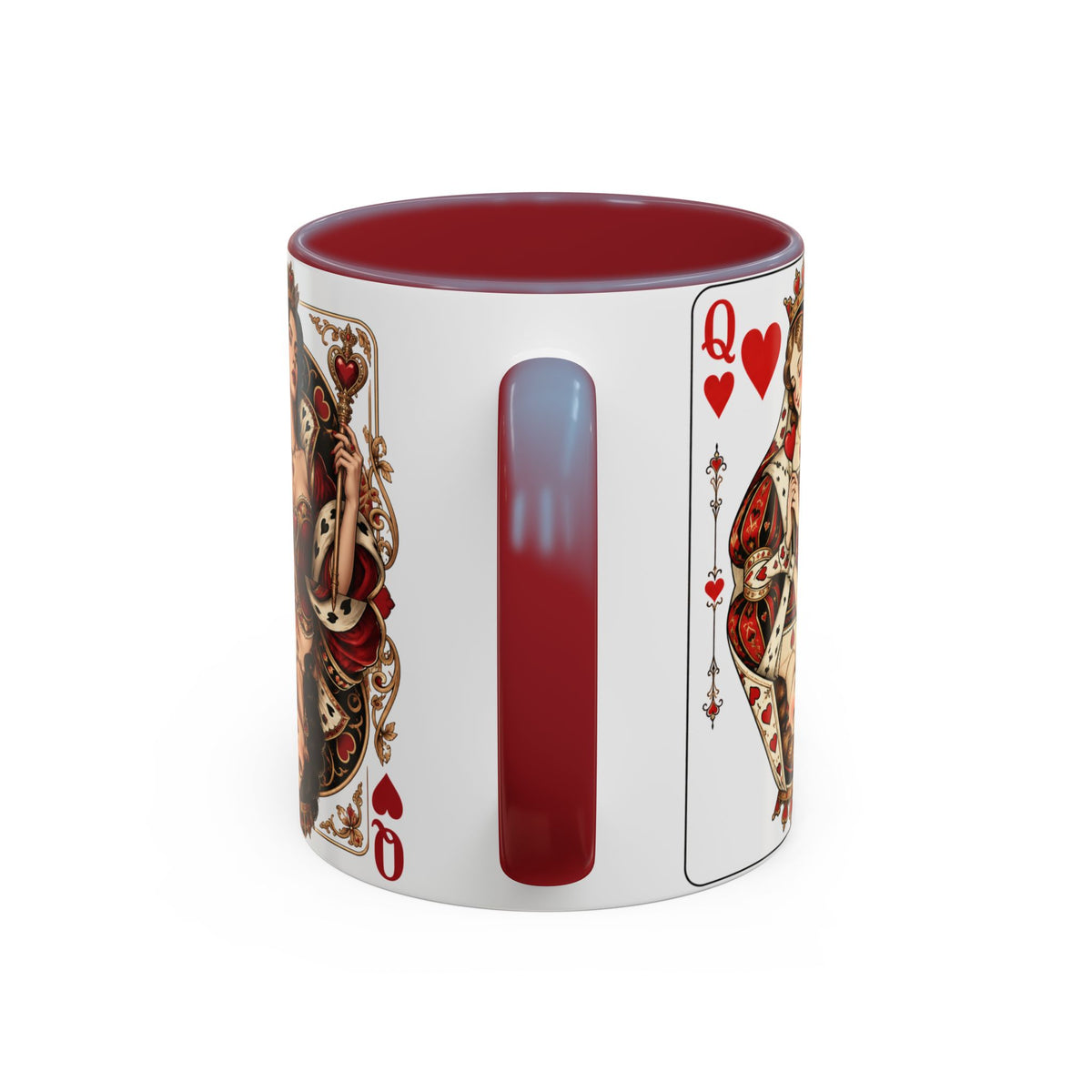 Queen of Hearts Playing Card Coffee Mug