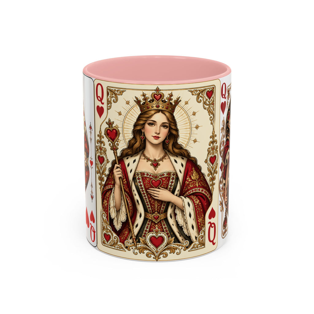 Queen of Hearts Playing Card Coffee Mug