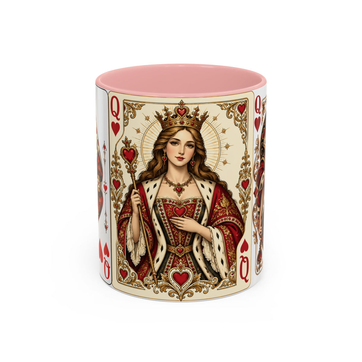 Queen of Hearts Playing Card Coffee Mug