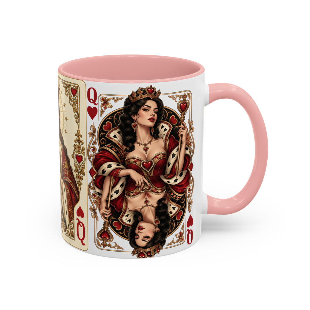 Queen of Hearts Playing Card Coffee Mug